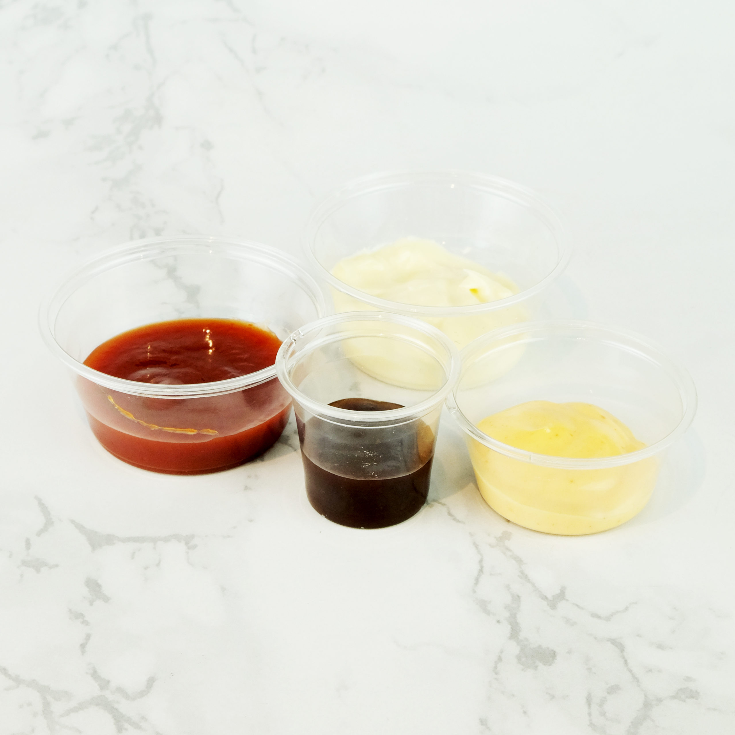 Round Plastic Sauce Containers