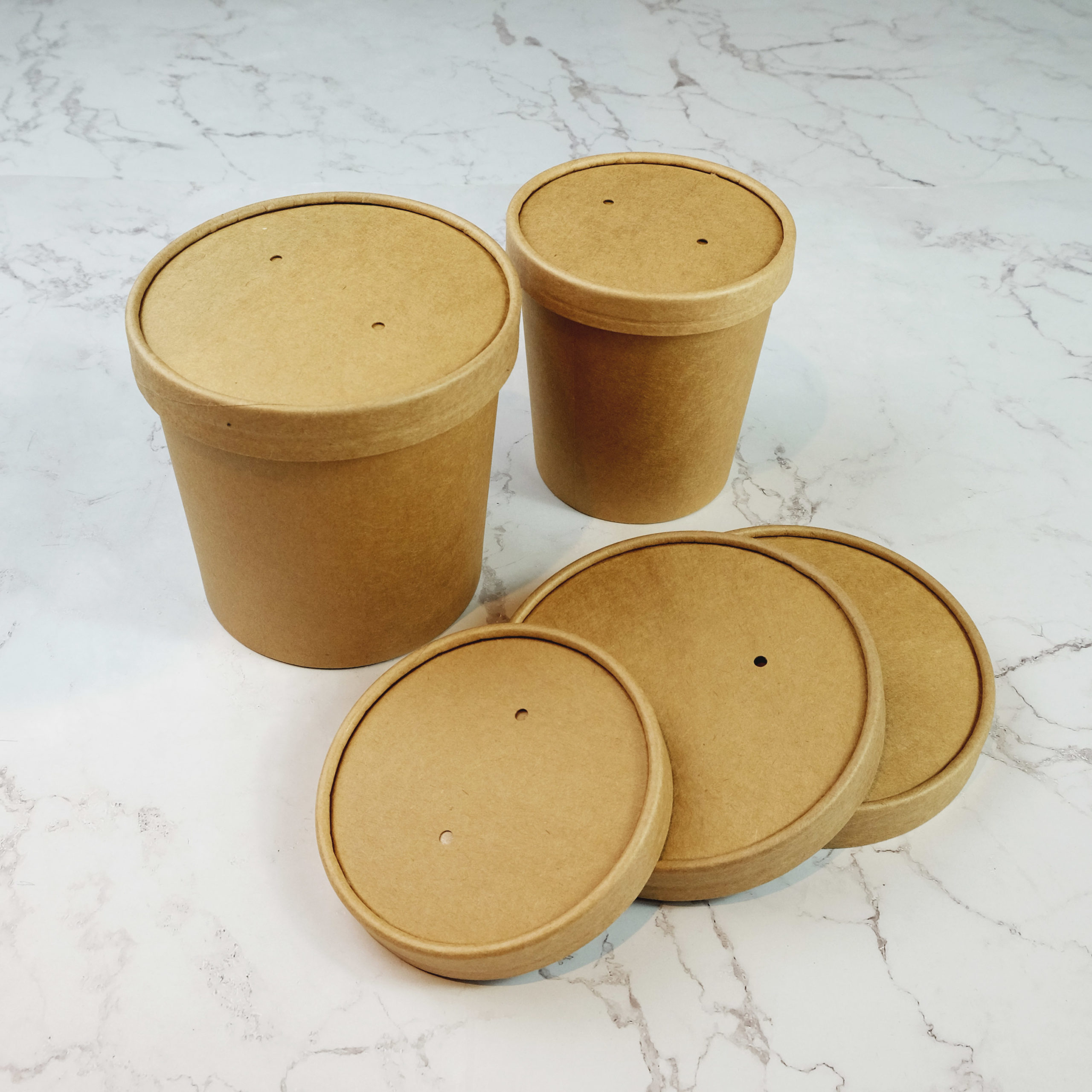 Kraft Soup Container Lids